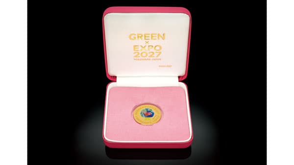 「GREEN×EXPO 2027」公式ライセンス　純金製記念メダルを販売開始