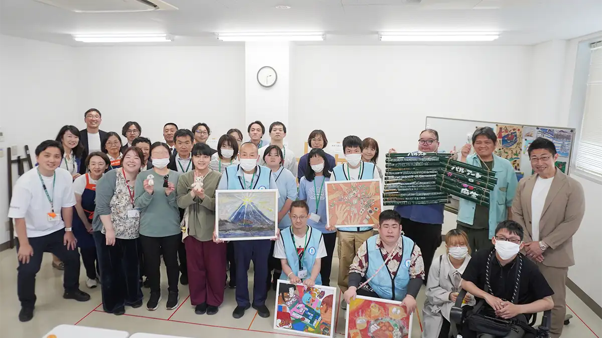 障害者アートリースで広がる活躍の場　川崎市の配送拠点で披露目会　パルシステム神奈川