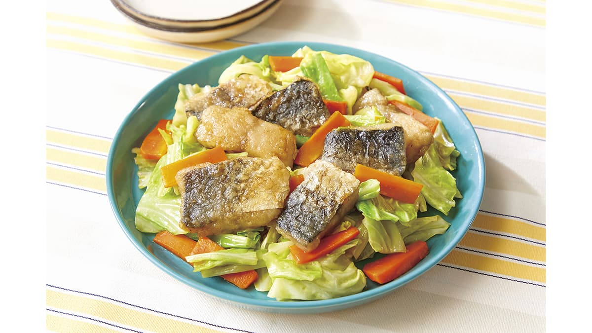 フライパンひとつでサワラのバター炒め「子どもに魚と野菜を」利用者参加で開発　パルシステム