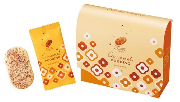 プリンのような濃厚な味わい「ハッピーターンズ カラメルプリン」期間限定で登場　亀田製菓