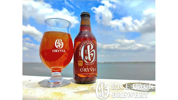 米100％の新時代クラフトビール「ORYVIA」クラファン実施中　RICE HACK
