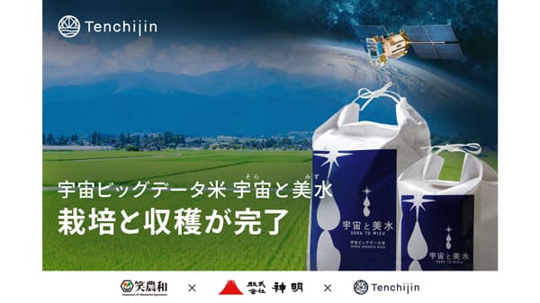 「宇宙ビッグデータ米」4年連続、1等米評価を獲得　天地人×神明×笑農和