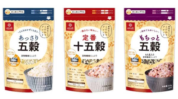 大さじ1杯プラスで始める雑穀習慣「おこめプラスシリーズ」新発売　はくばく