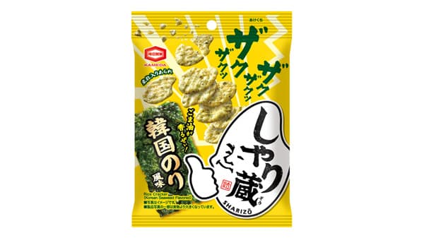 おつまみにぴったり「しゃり蔵 ザクザクッ韓国のり風味」新発売　亀田製菓