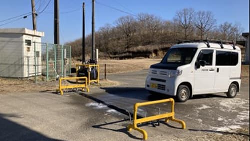 鳥インフル防疫対策　車両消毒ゲート「M gate」ラインナップ拡張　refactory