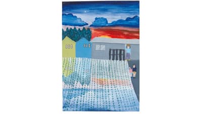 内閣総理大臣賞　篠崎迅さん（作文：茨城・雨引小６年）　吉江小浜さん（図画：群馬・沢野小５年）　「ごはん・お米とわたし」コンクール