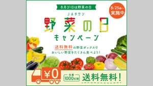 「野菜の日キャンペーン」先着1000人に野菜ボックスを送料無料で販売　ＪＡタウン