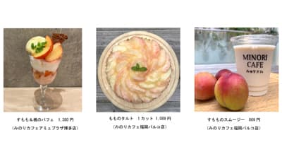 福岡のみのりカフェで「すもも＆ももフェア」22日まで開催中　ＪＡ全農