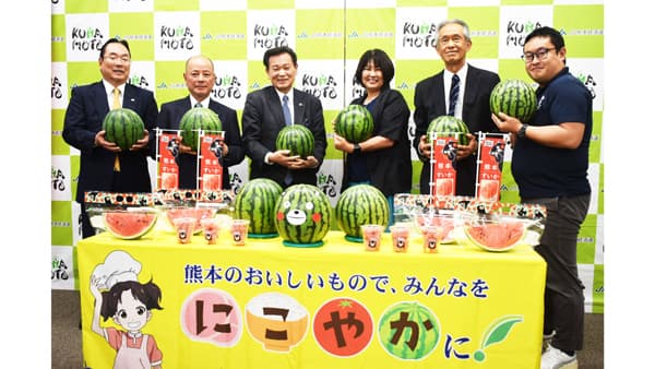 県内のこども食堂に熊本県産スイカを贈呈　ＪＡ熊本経済連