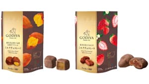 ゴディバ×ＪＡ全農「鹿児島県種子島産安納芋」「栃木県産とちおとめ」のミルクチョコレート限定発売