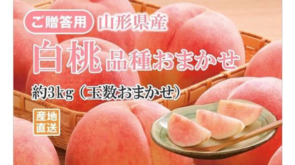山形県産白桃が1週間限定セール実施中「ジェイエイてんどうフーズ」で　ＪＡタウン