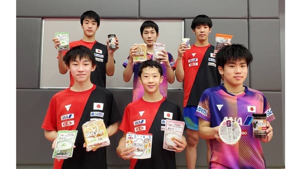 卓球「世界ユース選手権」ジュニア世代を初めてサポート　ＪＡ全農