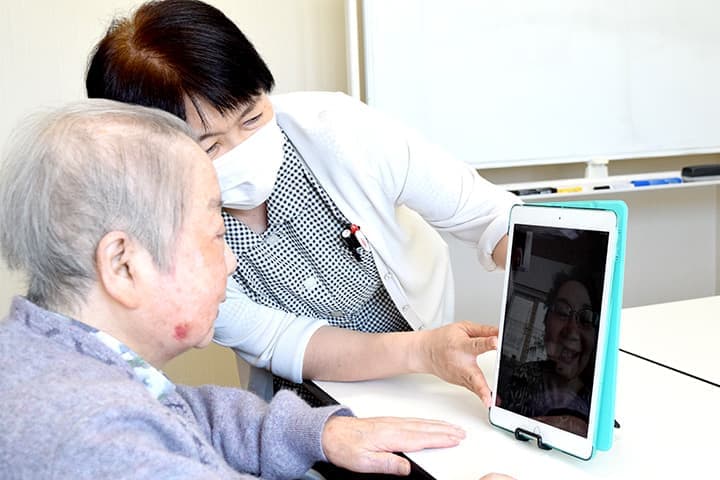 高齢者住宅でオンライン面会開始　ＪＡあきた白神