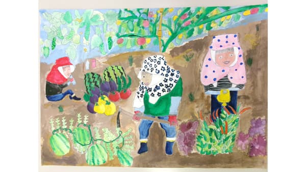 農業と農村の図画コンクール　小学生の作品を22日から展示　徳島市