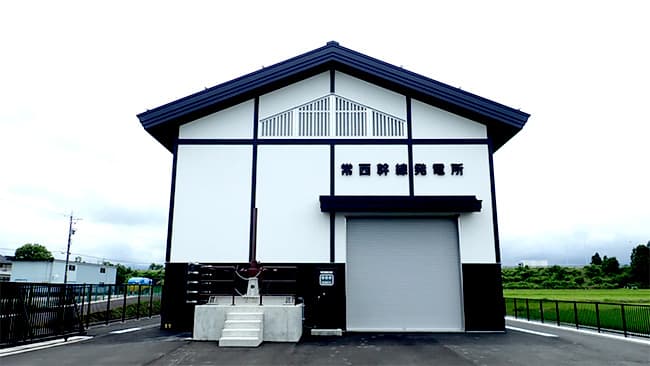 小水力発電所の運転を開始　富山市の常西用水土地改良区