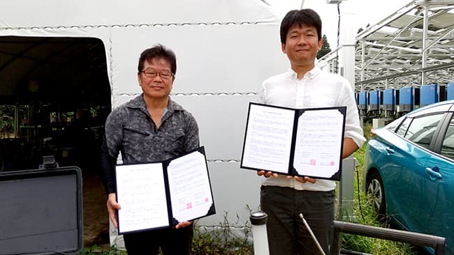 営農型太陽光発電設備の災害時活用で地元町内会と協定　千葉エコ・エネルギー