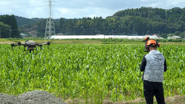 つなぐファーム　千葉県内2か所で農業用ドローンによる農薬散布業務を実施