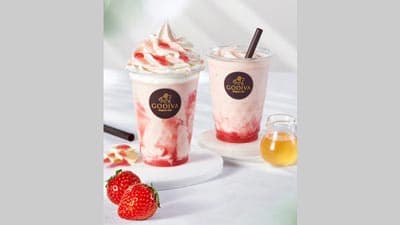 全農とコラボ「あまおうとチョコレート」のドリンク　数量限定販売　ゴディバ