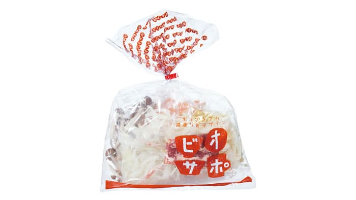 ミールキットの外袋　再生プラスチック30％配合に切替え　生活クラブ