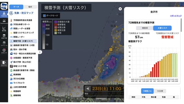 お天気アプリのビジネス拡張版「ウェザーニュース for business」積雪情報の提供開始