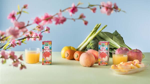 季節限定「野菜生活100 福島あかつき桃ミックス」新発売　カゴメ