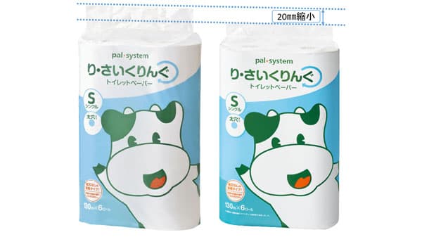 トイレットペーパーとティッシュのプラスチック包材を削減　5月から本格化　パルシステム