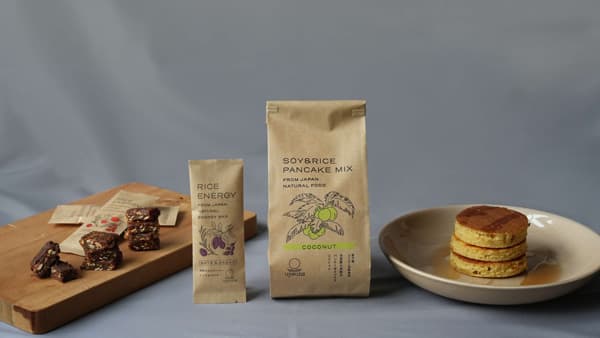 直方市産米粉"ふくのこ"使用「米粉のライスエナジーバー＆パンケーキミックス」CFに新登場