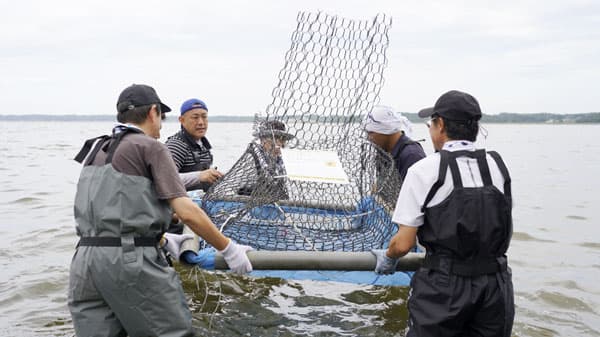 茨城県初のウナギ生息モニタリング「石倉カゴ」設置記念式典開催　パルシステム