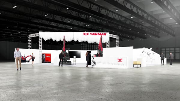 「第7回 国際 建設・測量展」1tクラスの電動ミニショベルを参考出展　ヤンマー建機
