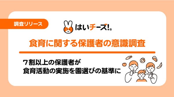 「食育」に関する保護者の意識調査　関心は高いが園や学校頼みの傾向大