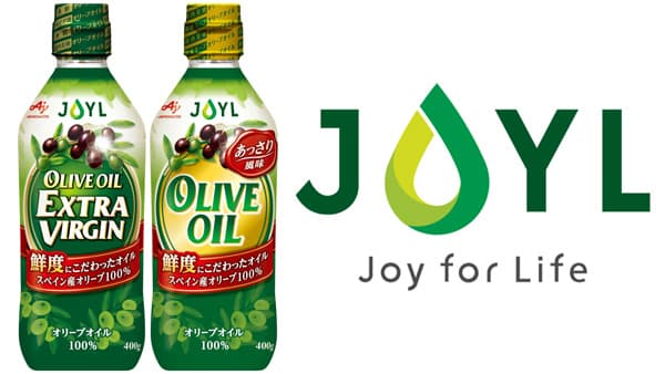 「AJINOMOTO オリーブオイル」シリーズ400g瓶　容器を軽量化　JOYL