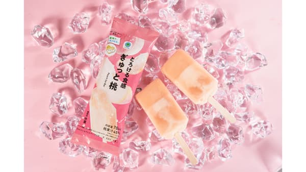 福島県産桃使用「とろける食感　ぎゅっと桃」13日から発売　ファミリーマート