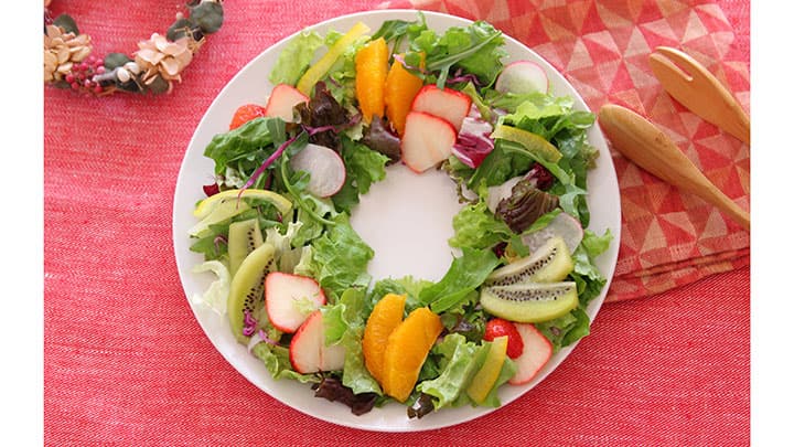 クリスマス限定「クリスマスに作ろうリースサラダ」発売　サラダクラブ