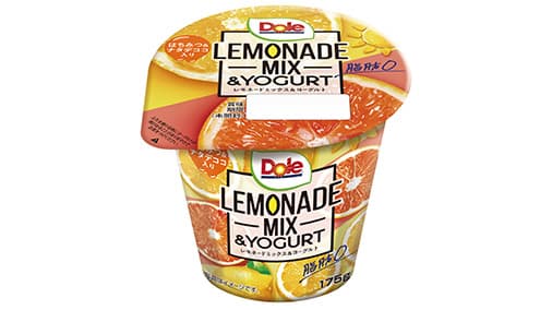 注目のレモネード味が登場「Doleレモネードミックス＆ヨーグルト」新発売　協同乳業