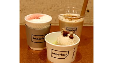 国産桃を使用　サステナブルなアイスとドリンクの新商品発売　imperfect
