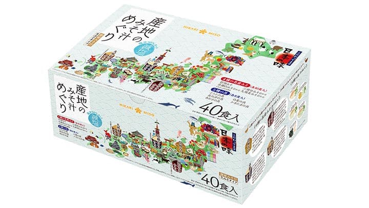 シリーズ初の減塩タイプ「産地のみそ汁めぐり 減塩40食」発売　ひかり味噌