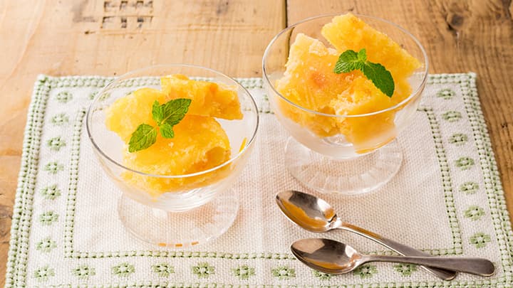 「アヲハタ　まるごと果実　オレンジ」リニューアル　食感・香り・鮮やかさを向上