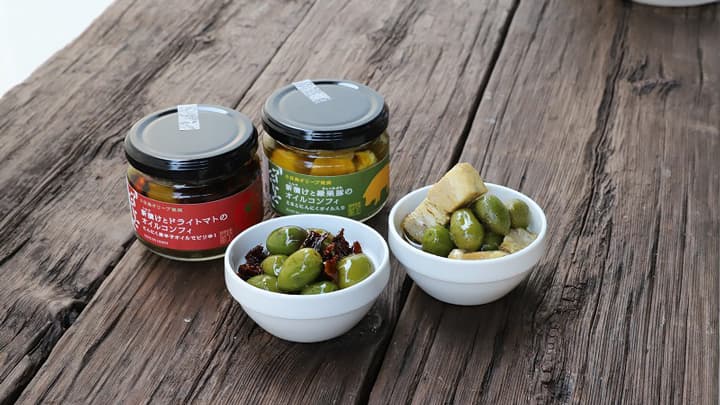 小豆島のオリーブでオイルコンフィ「新漬け」2種新発売　井上誠耕園