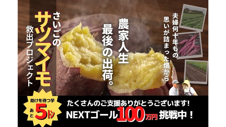 行き場を失った6トン「さいごのサツマイモ」引き取り先を募集