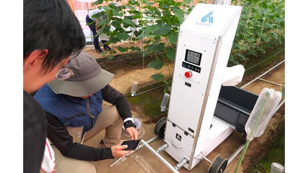 群馬県農業技術センターにキュウリ収穫ロボットをレンタル導入　AGRIST