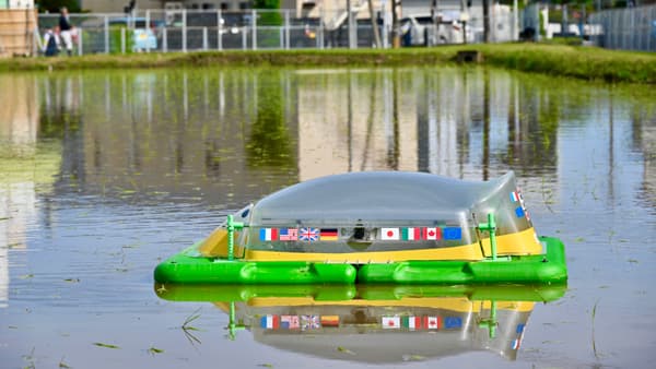 「アイガモロボ」G7宮崎農業大臣会合で世界にアピール　有機米デザイン