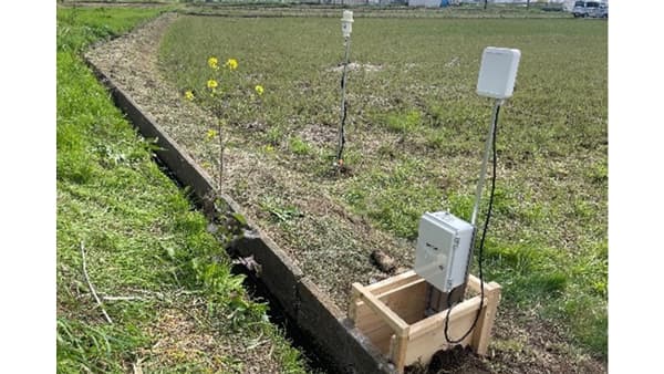 ＪＡ湘南など協力　水田水位センシングを活用　見回り稼働削減の実証開始　NTT東日本