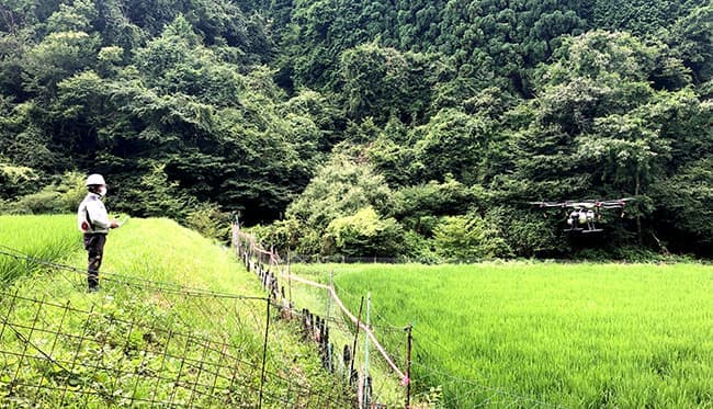 大阪府能勢町天王地区で稲作農家向けドローン講習会を開催