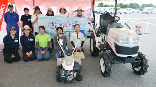 農業女子向け農機展示会ツアーを青森で開催　「さなえ倶楽部」がメンテナンス講習も実施　井関農機