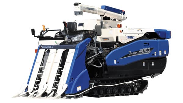 低コスト農業応援機　4条刈りコンバイン新発売　井関農機