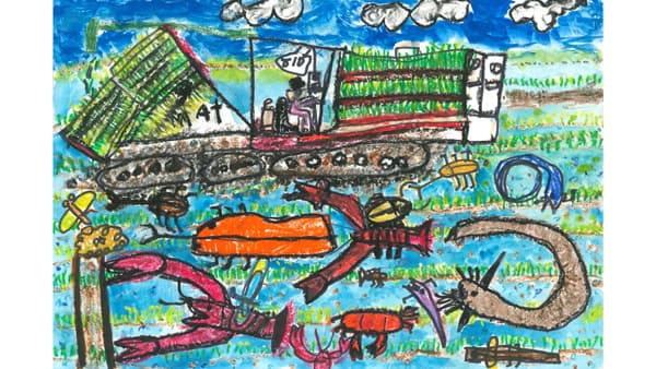 第30回さなえ図画コン　最優秀賞は「田うえで出会えるお友だち」　井関農機