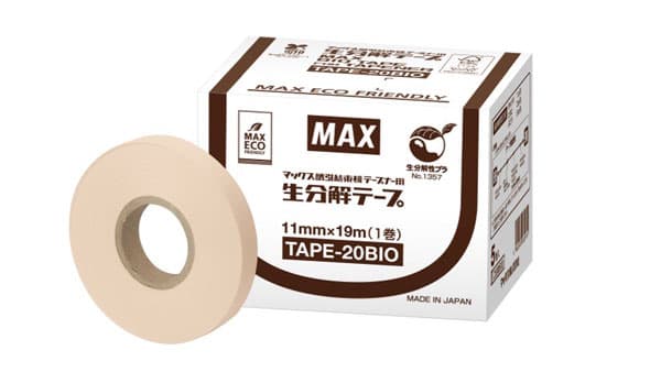 環境配慮と十分な結束保持力　誘引結束機テープナー用「生分解テープ」新発売　マックス