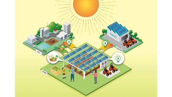 営農型太陽光発電を活用した温室効果ガス削減の取り組みについて　クボタ