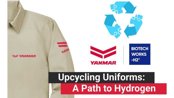 旧ユニフォームを水素エネルギーに変換「ケミカルリサイクル」開始　ヤンマー
