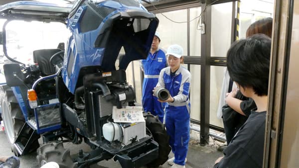 農業機械の安全講習と実習に協力　千葉県長生農業事務所の若手女性農業者セミナー　井関農機